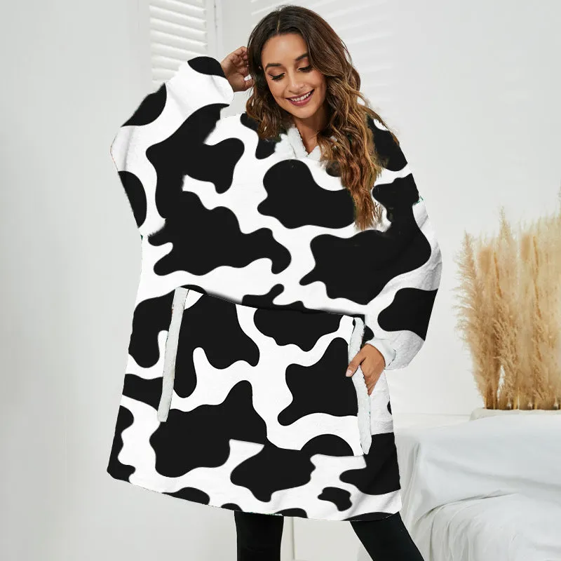 Hoodies Blankets Thickened Pullover Sweater Lazy Blanket Home Wear