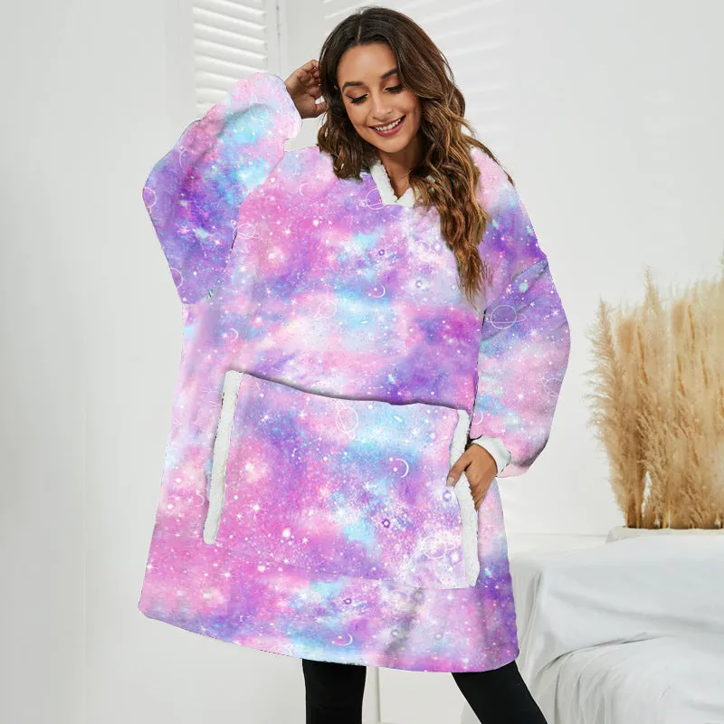 Hoodies Blankets Thickened Pullover Sweater Lazy Blanket Home Wear