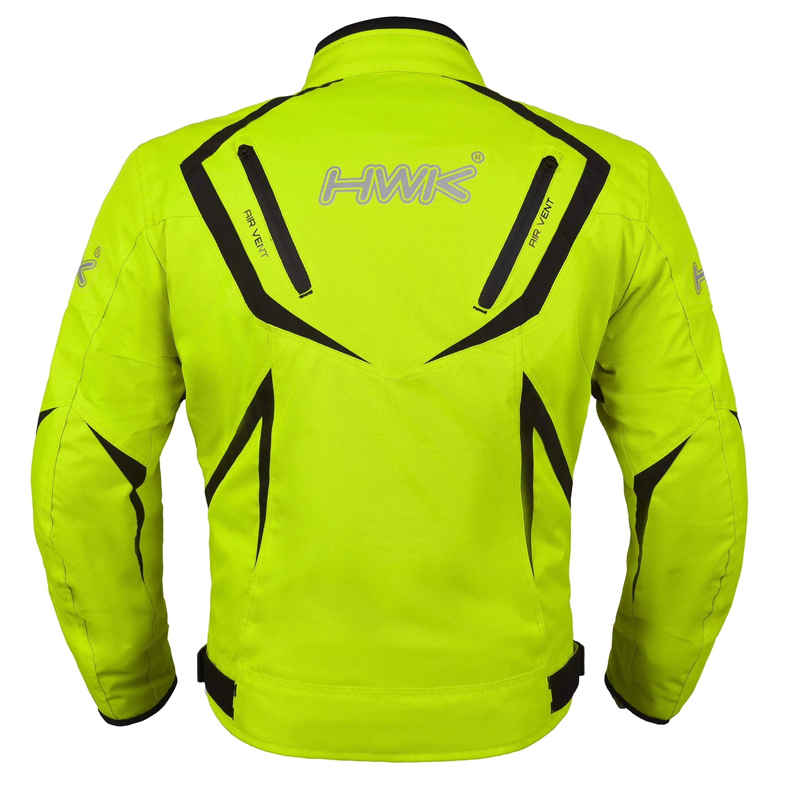 HWK Motorcycle Jacket Riding Mens Textile Motocross Dualsport Racing Hi-Vis Biker CE Armored Water Resistant Jackets Spartan