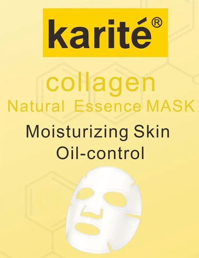 Karite Collagen Natural Essence Facial Mask - 3pcs