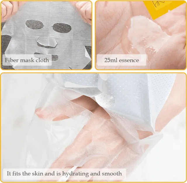 Karite Collagen Natural Essence Facial Mask - 3pcs