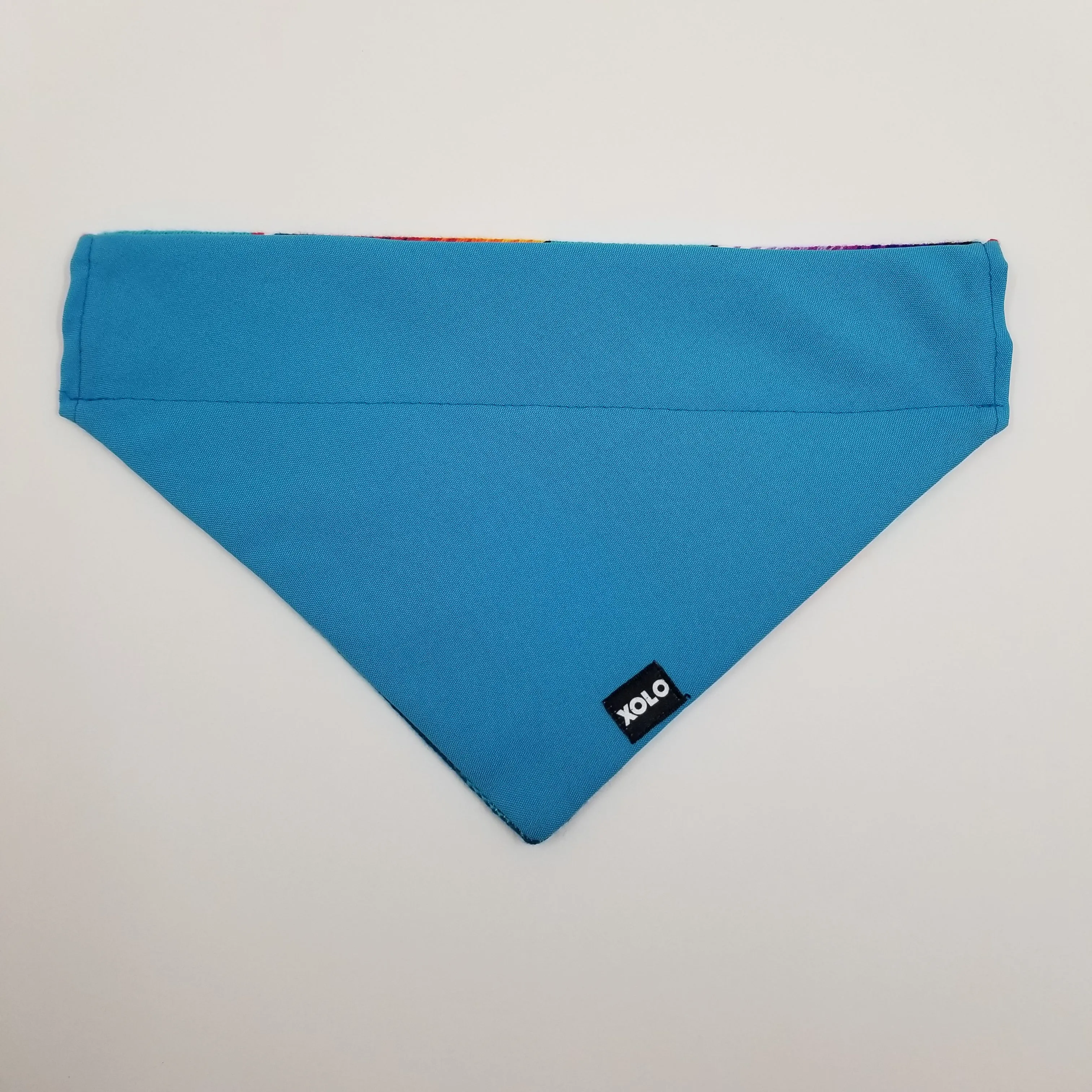 LARGE BLUE SARAPE DOG BANDANA. 146
