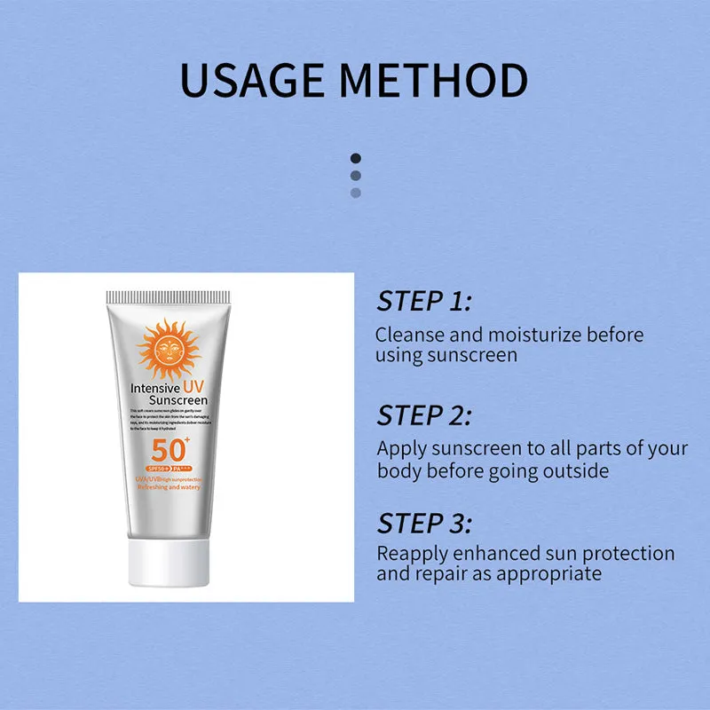 Light Moisturizing Sweat Resistant Sunscreen SPF 50 