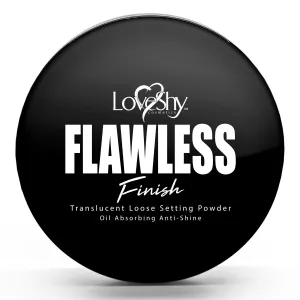 LoveShy Vegan Loose Setting Powder 5g with makeup sponge, translucent loose setting powder