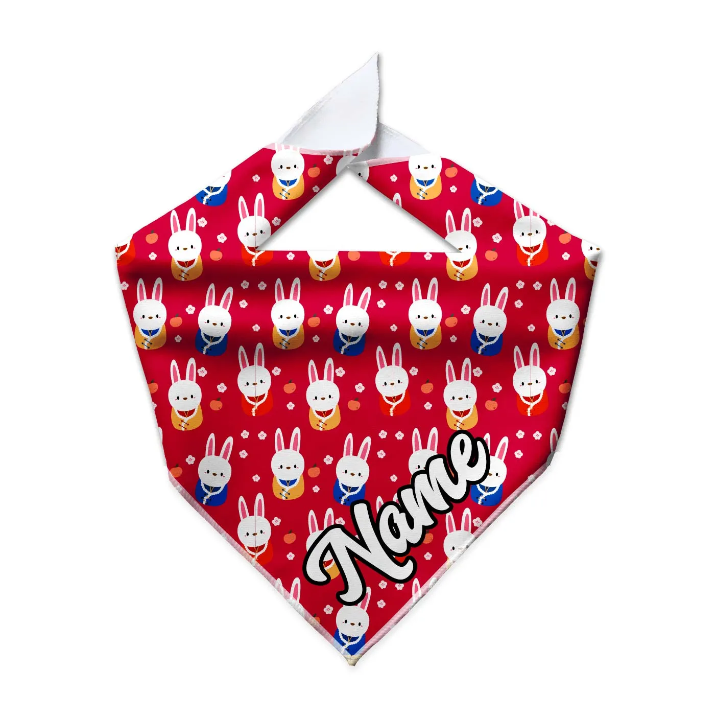 Lunar Bunnies Cooling Dog Bandana