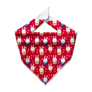 Lunar Bunnies Cooling Dog Bandana