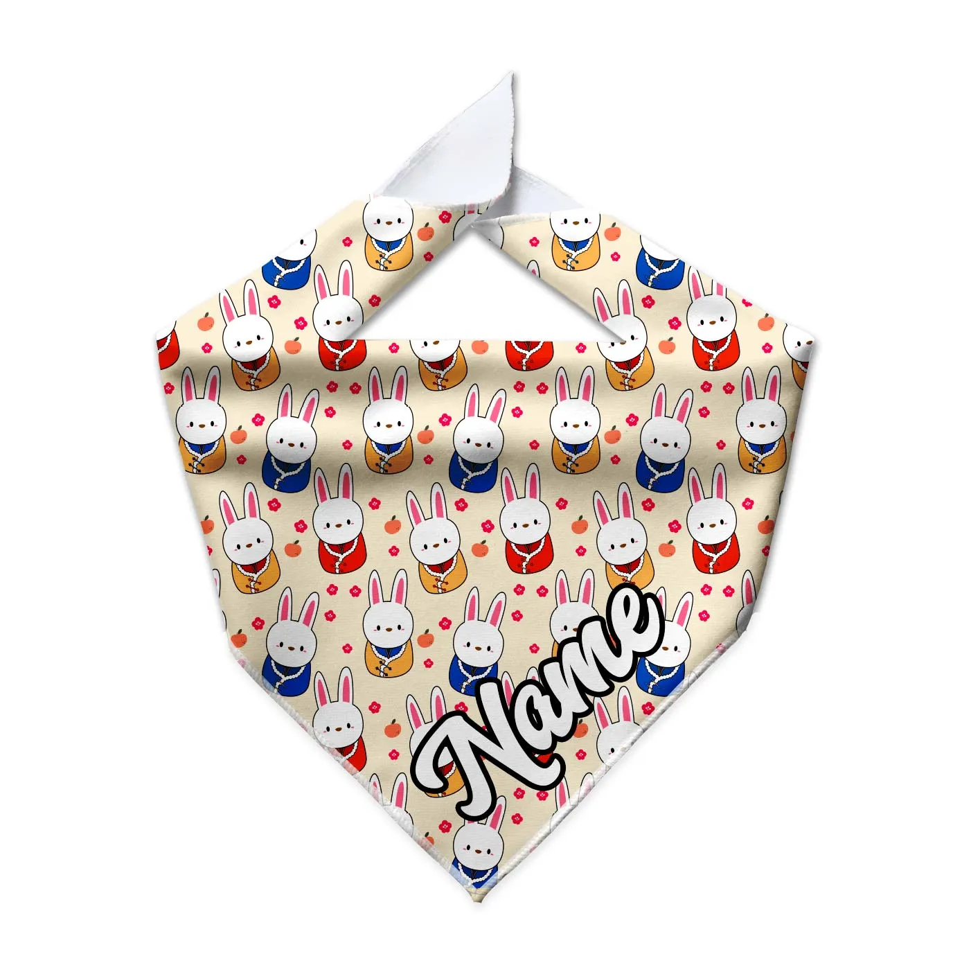 Lunar Bunnies Cooling Dog Bandana