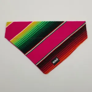 MEDIUM PINK SARAPE DOG BANDANA 206