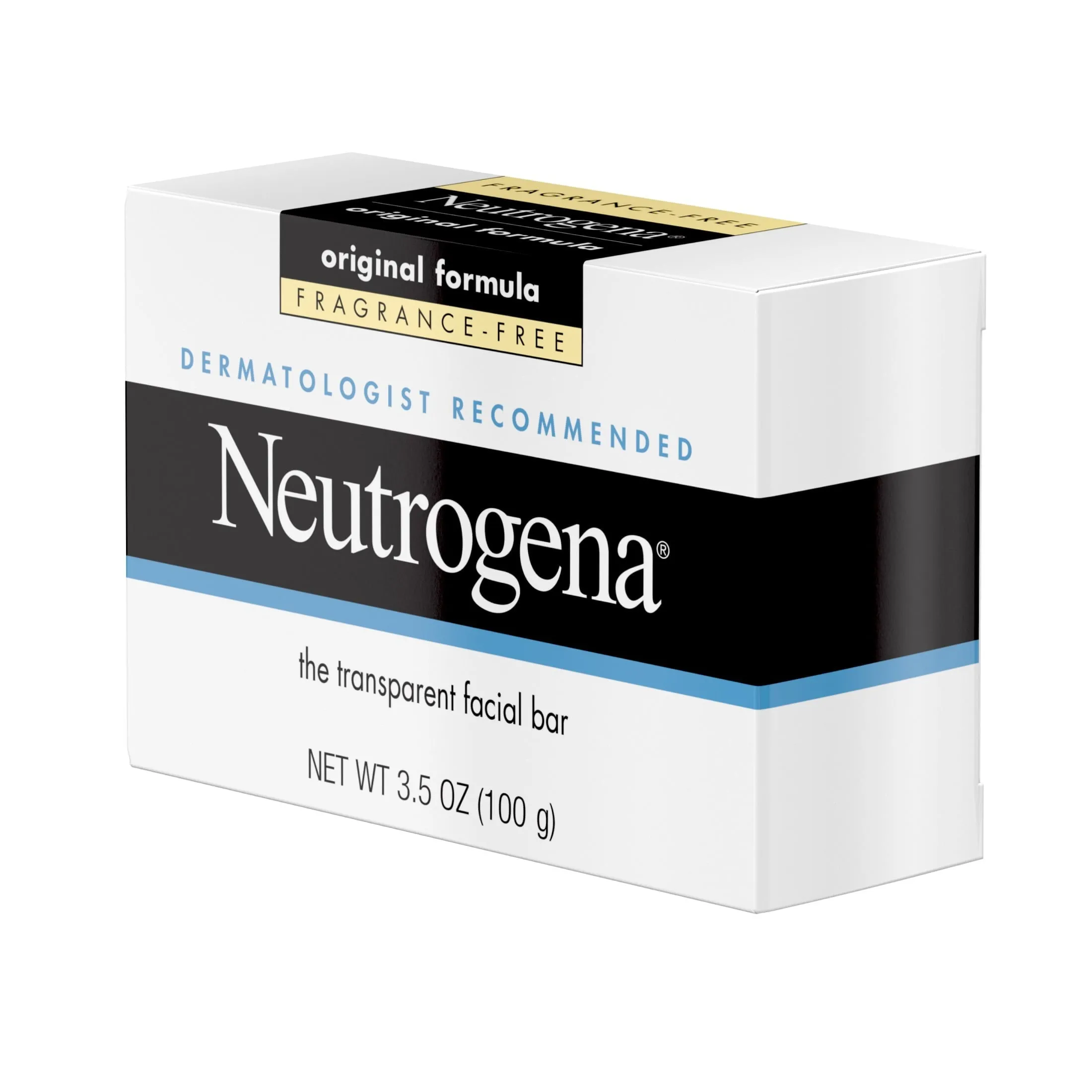 Neutrogena Original Fragrance-Free Gentle Facial Cleansing Bar, 3.5 oz