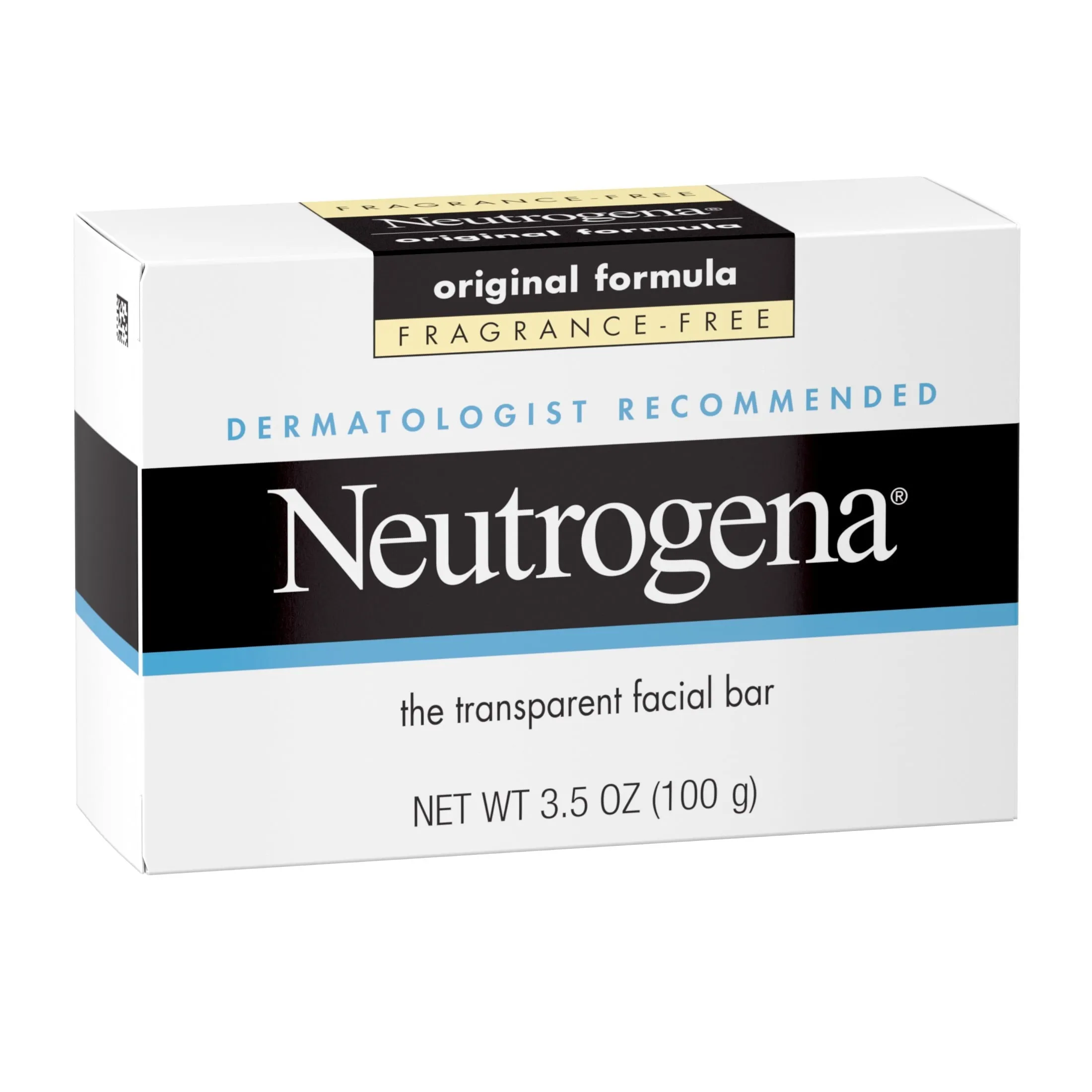 Neutrogena Original Fragrance-Free Gentle Facial Cleansing Bar, 3.5 oz