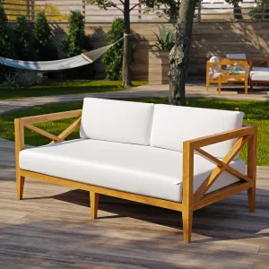 Northlake Outdoor Patio Premium Grade A Teak Wood Sofa by Modway