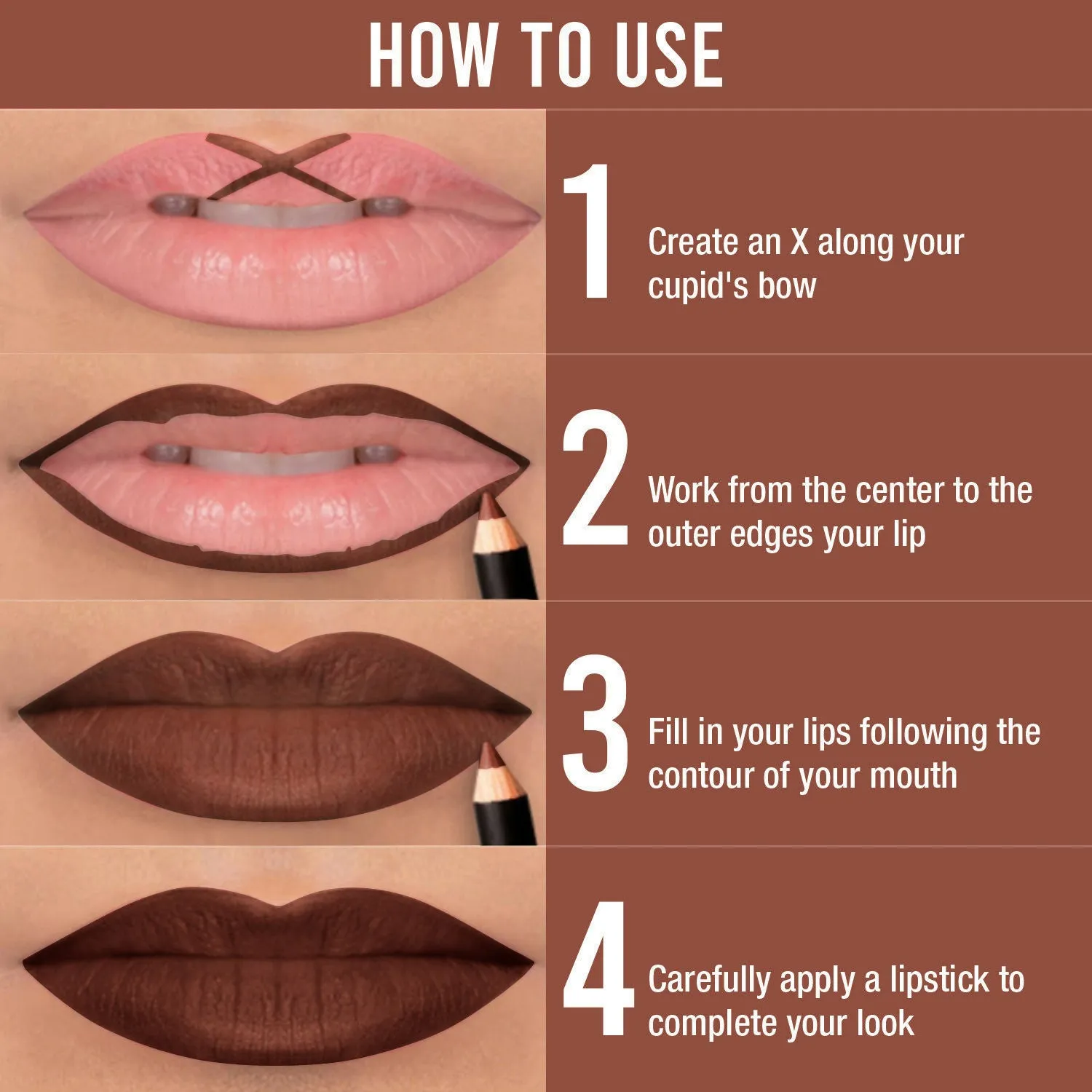 NY Bae Lip And The City Lip Pencil - Sepia Brown Madison Square 12 (0.8 g) | Mauve | Creamy Matte Finish | Enriched with Vitamin E & Coconut Oil | Rich Colour Payoff | Long lasting | Transfer Resistant | Vegan | Cruelty & Paraben Free