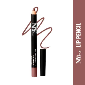 NY Bae Lip And The City Lip Pencil - Taupe Nude Times Square 6 (0.8 g) | Mauve | Creamy Matte Finish | Enriched with Vitamin E & Coconut Oil | Rich Colour Payoff | Long lasting | Transfer Resistant | Vegan | Cruelty & Paraben Free