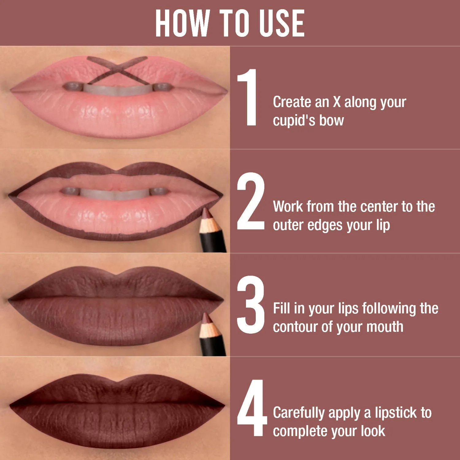 NY Bae Lip And The City Lip Pencil - Taupe Nude Times Square 6 (0.8 g) | Mauve | Creamy Matte Finish | Enriched with Vitamin E & Coconut Oil | Rich Colour Payoff | Long lasting | Transfer Resistant | Vegan | Cruelty & Paraben Free