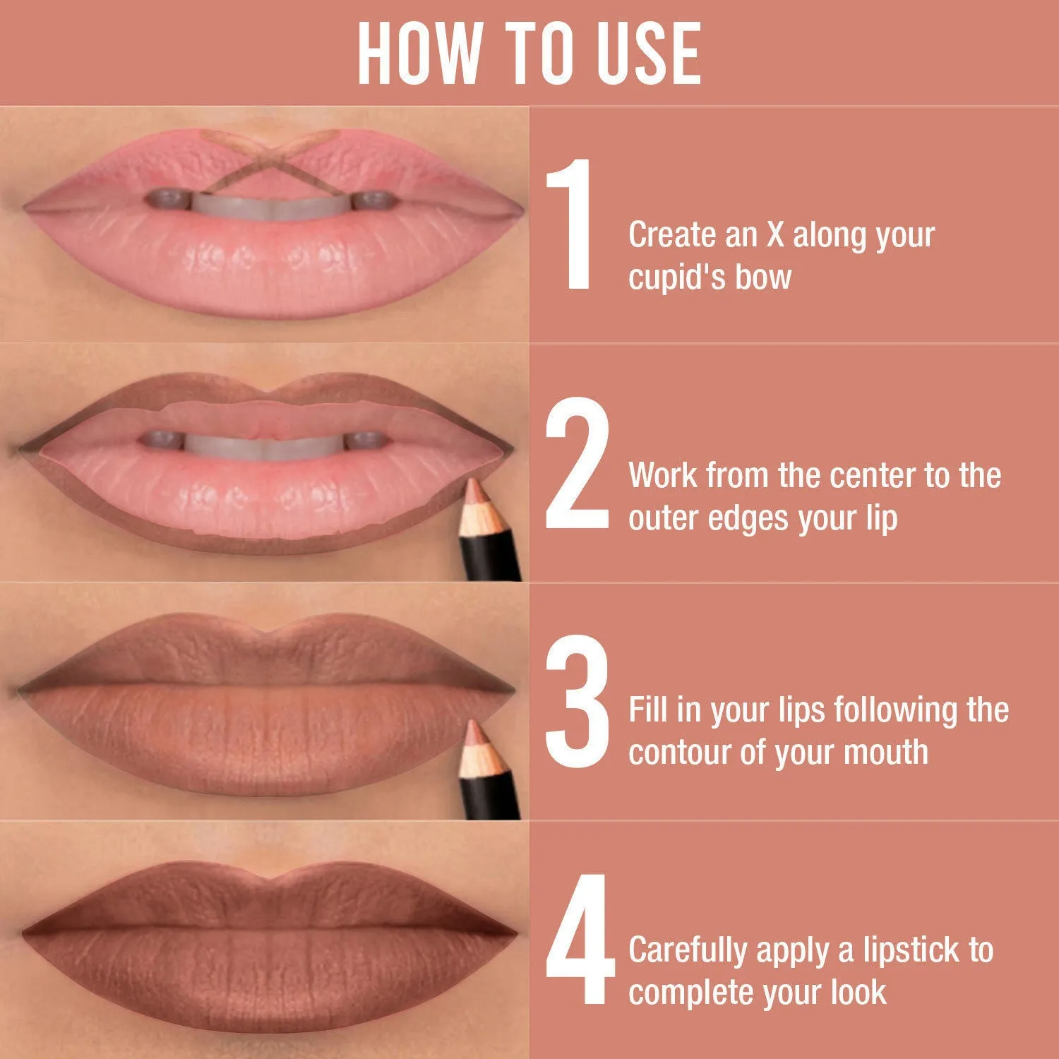 NY Bae Lip And The City Lip Pencil - Terra Cotta Liberty Lady 13 (0.8 g) | Brown | Creamy Matte Finish | Enriched with Vitamin E & Coconut Oil | Rich Colour Payoff | Long lasting | Transfer Resistant | Vegan | Cruelty & Paraben Free