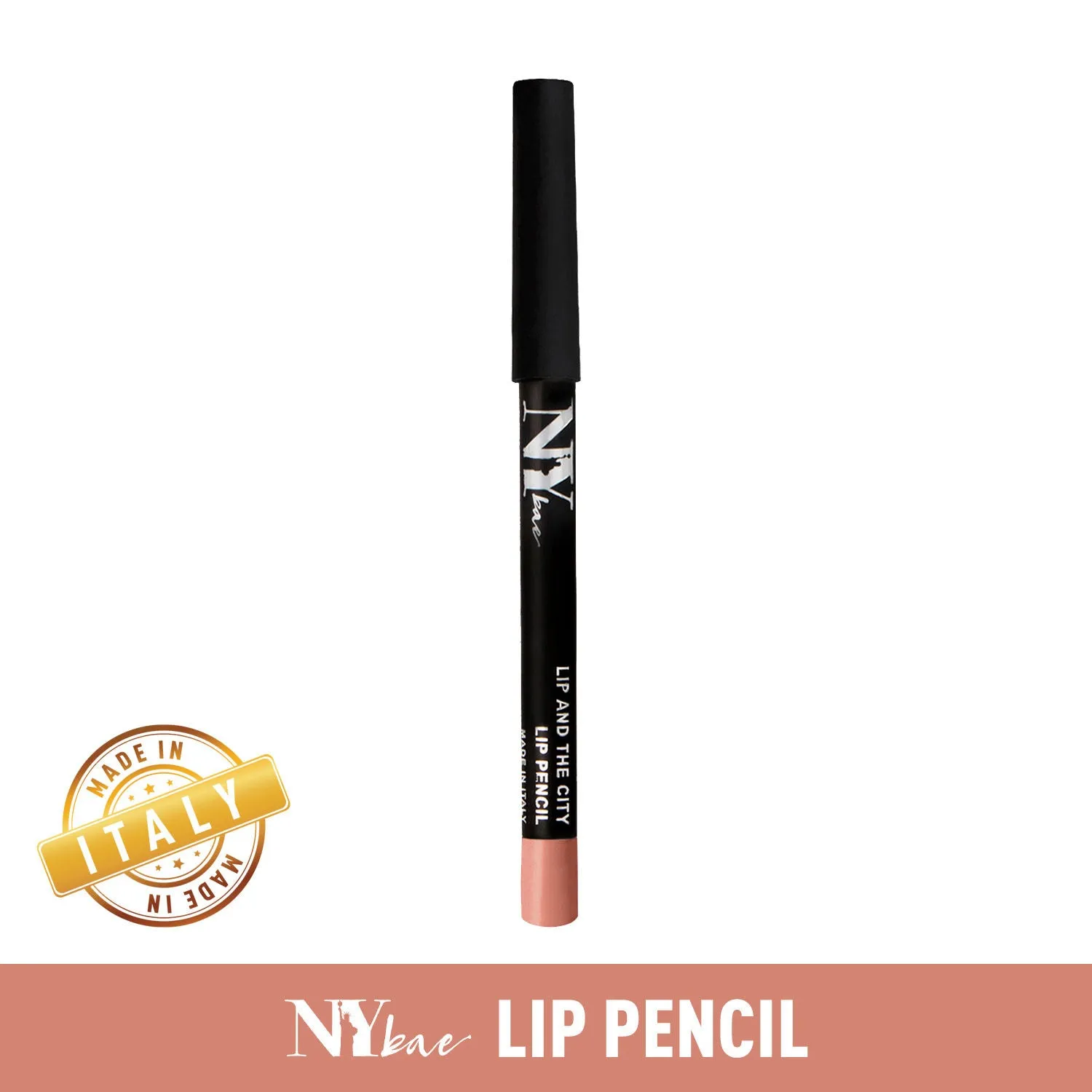 NY Bae Lip And The City Lip Pencil - Terra Cotta Liberty Lady 13 (0.8 g) | Brown | Creamy Matte Finish | Enriched with Vitamin E & Coconut Oil | Rich Colour Payoff | Long lasting | Transfer Resistant | Vegan | Cruelty & Paraben Free