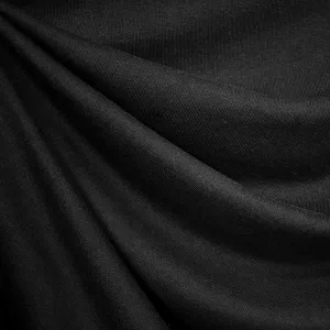 Organic Cotton Tencel French Terry Solid Black