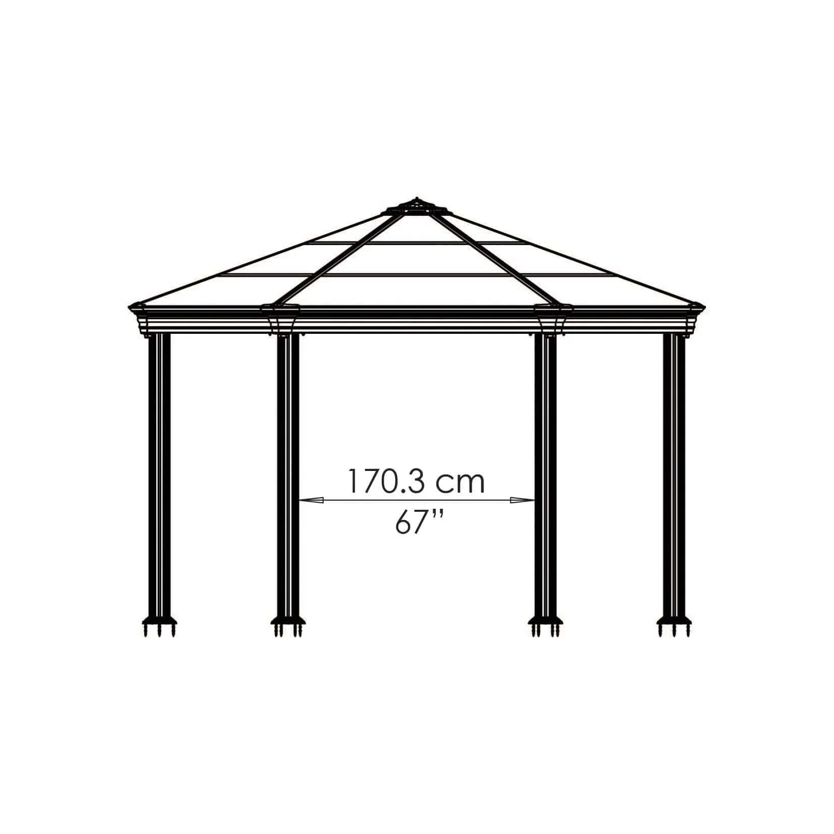Palram - Canopia | 12x14 ft Roma Garden Gazebo