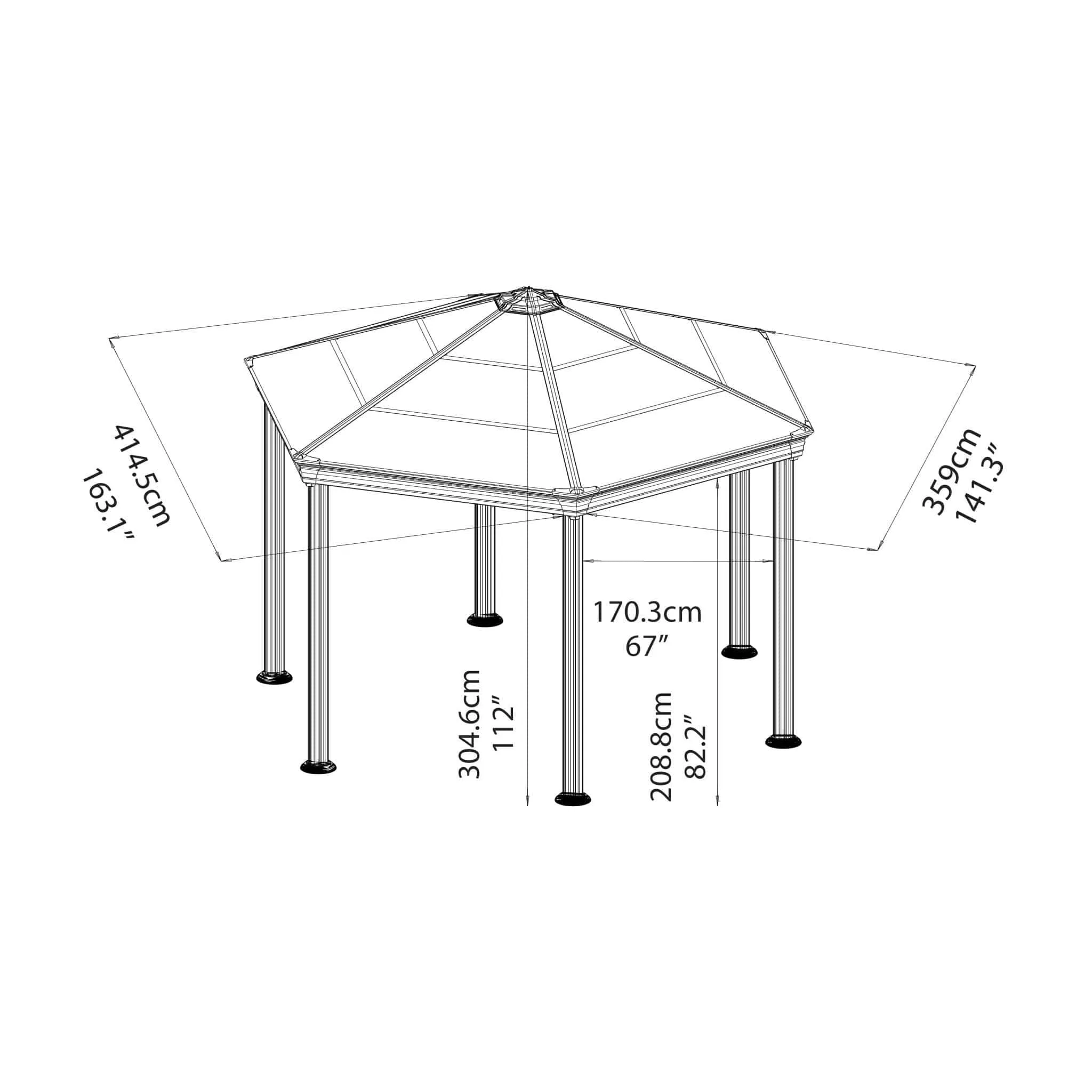 Palram - Canopia | 12x14 ft Roma Garden Gazebo