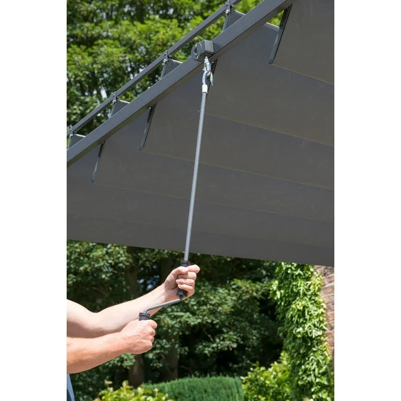 Pandora 3 x 3M Garden Gazebo by Garden Must Haves with a  Grey Canopy