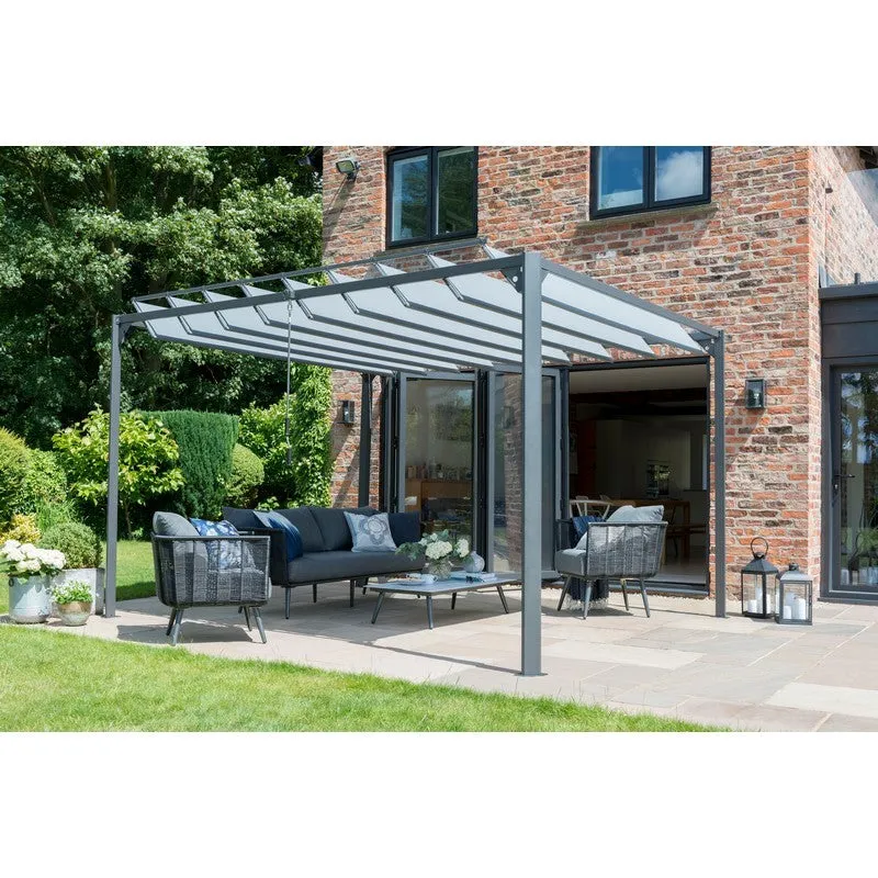 Pandora 3 x 3M Garden Gazebo by Garden Must Haves with a  Grey Canopy