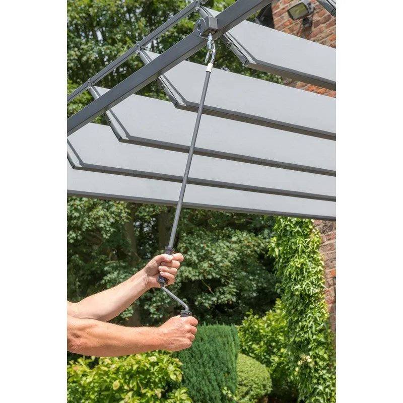 Pandora 3 x 3M Garden Gazebo by Garden Must Haves with a  Grey Canopy