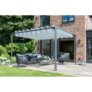 Pandora 3 x 3M Garden Gazebo by Garden Must Haves with a  Grey Canopy