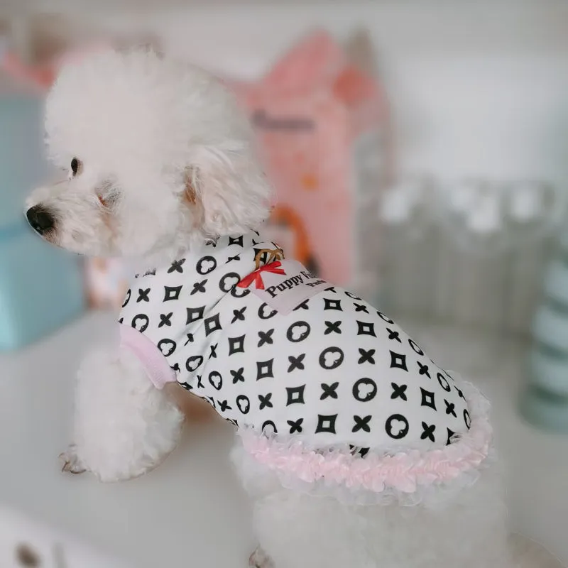 puppy vuiton ruffle top