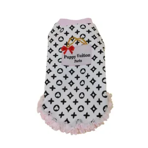 puppy vuiton ruffle top