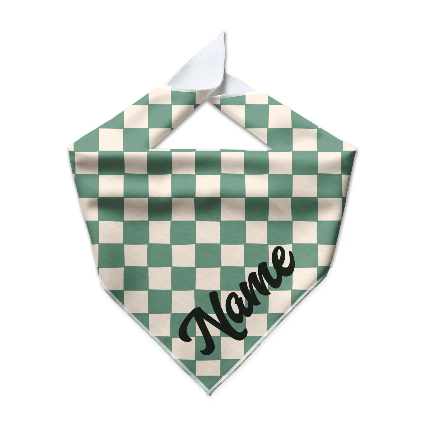 Retro Check Cooling Dog Bandana