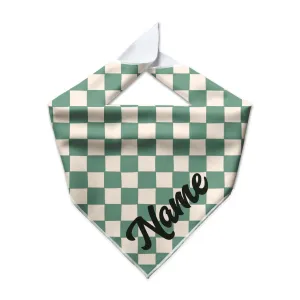Retro Check Cooling Dog Bandana