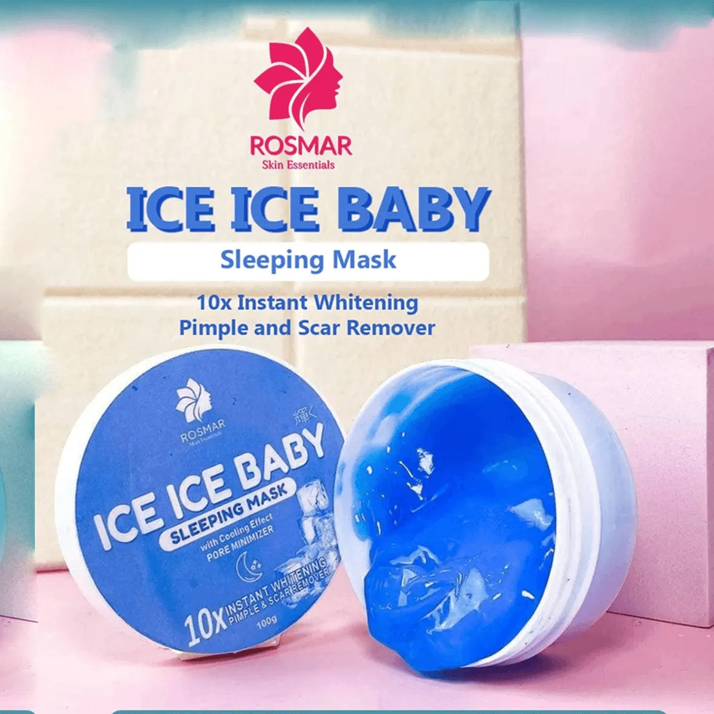 Rosmar Ice Baby Sleeping Mask   Charcoal Peel Off Mask - 100g (1 1) Offer