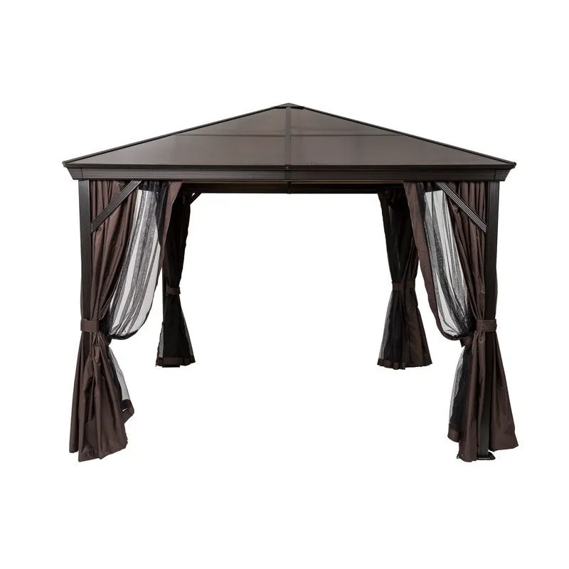 Runcton Garden Gazebo by Garden Must Haves with a 3 x 3M Grey Canopy