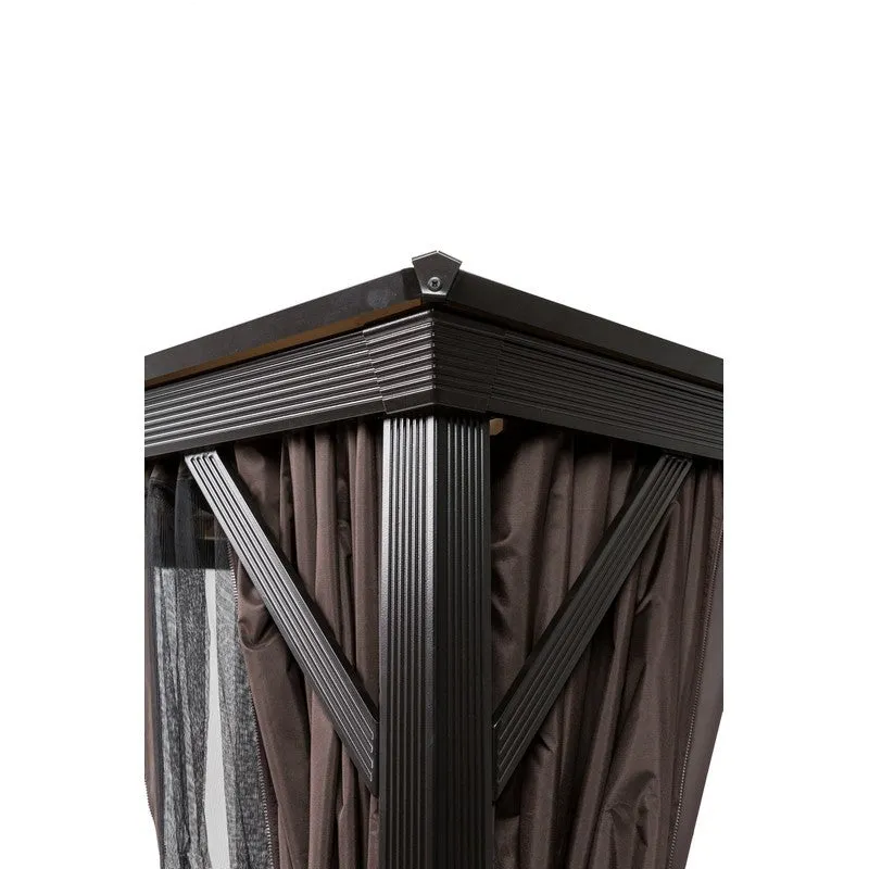 Runcton Garden Gazebo by Garden Must Haves with a 3 x 3M Grey Canopy