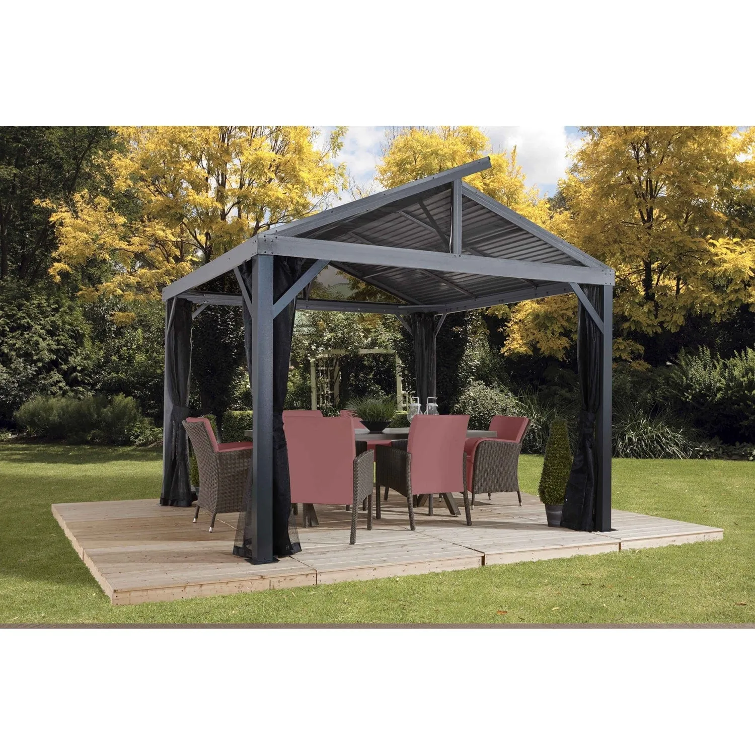 Sojag | South Beach II Hardtop Gazebo 12' x 12'