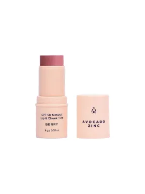 SPF 50 Natural Lip & Cheek Tint - Berry