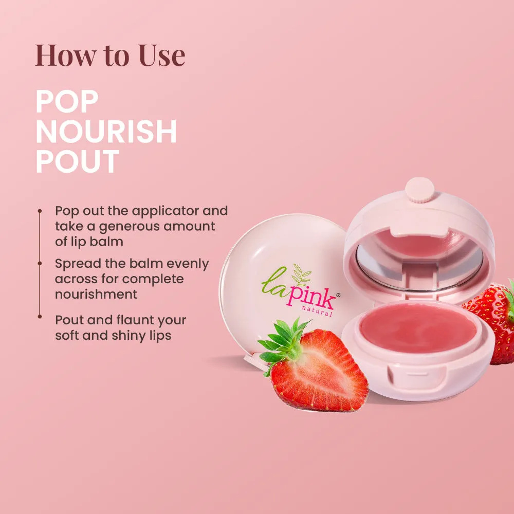 Strawberry Lip Care with White Haldi for Shiny & Natural Tint