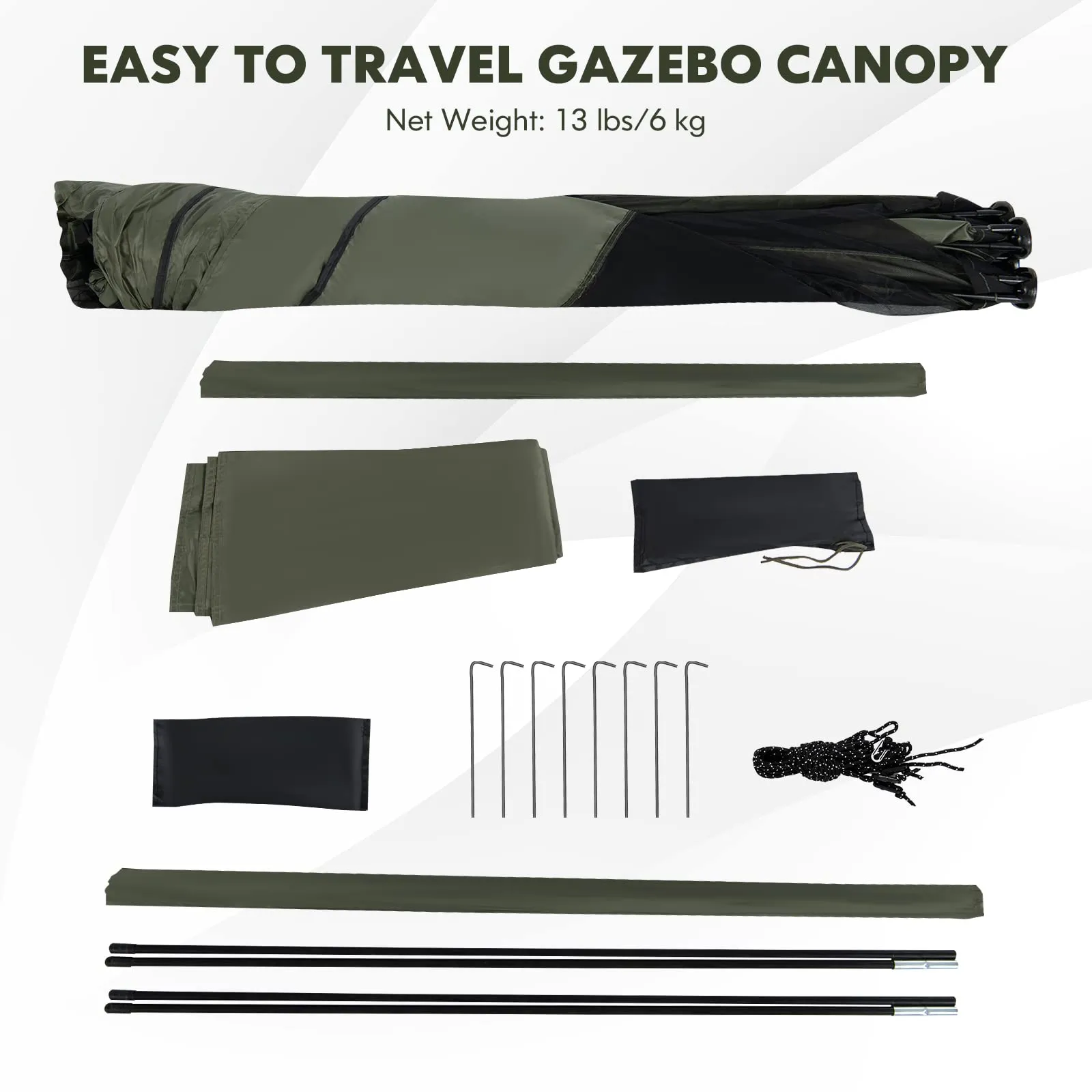 Tangkula 6.7 x 6.7 Ft Pop Up Gazebo with Netting, Portable Screen Tent with 4 Sided Mesh Walls