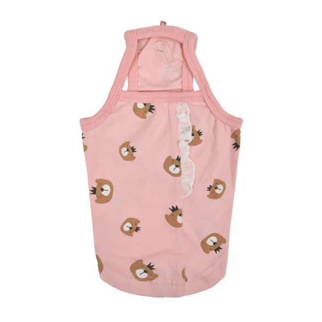 teddy bear top - pink - last one!