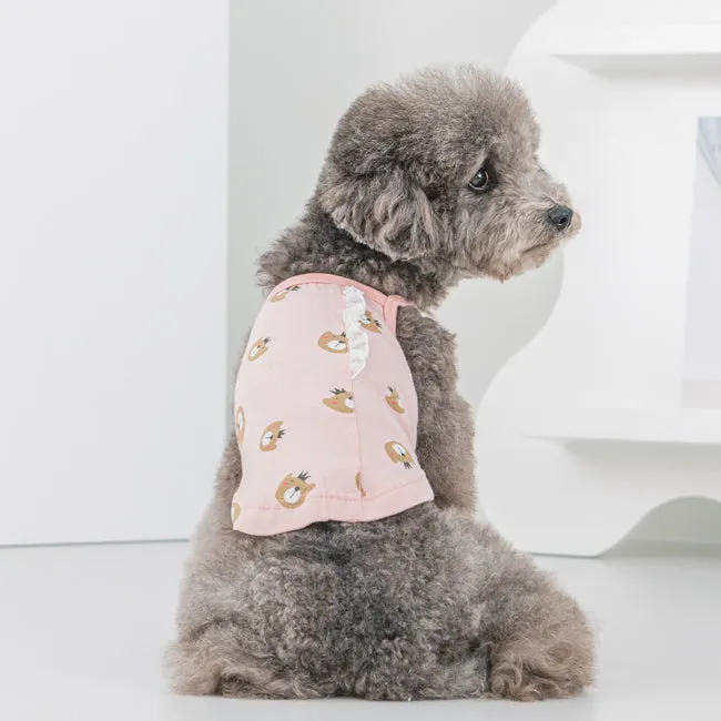teddy bear top - pink - last one!