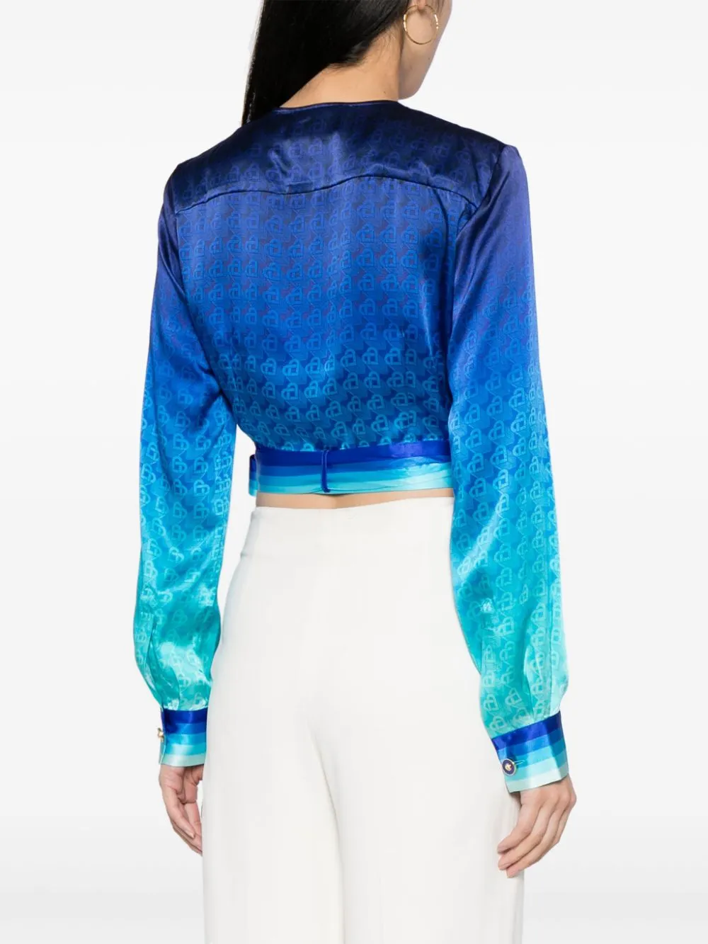 The Night View wrap blouse