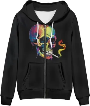 Thin Oversized Zip Up Hoodie with Pockets Women Lightweight Sweater Graphic Sweatshirts for Women Size XS-5XL
