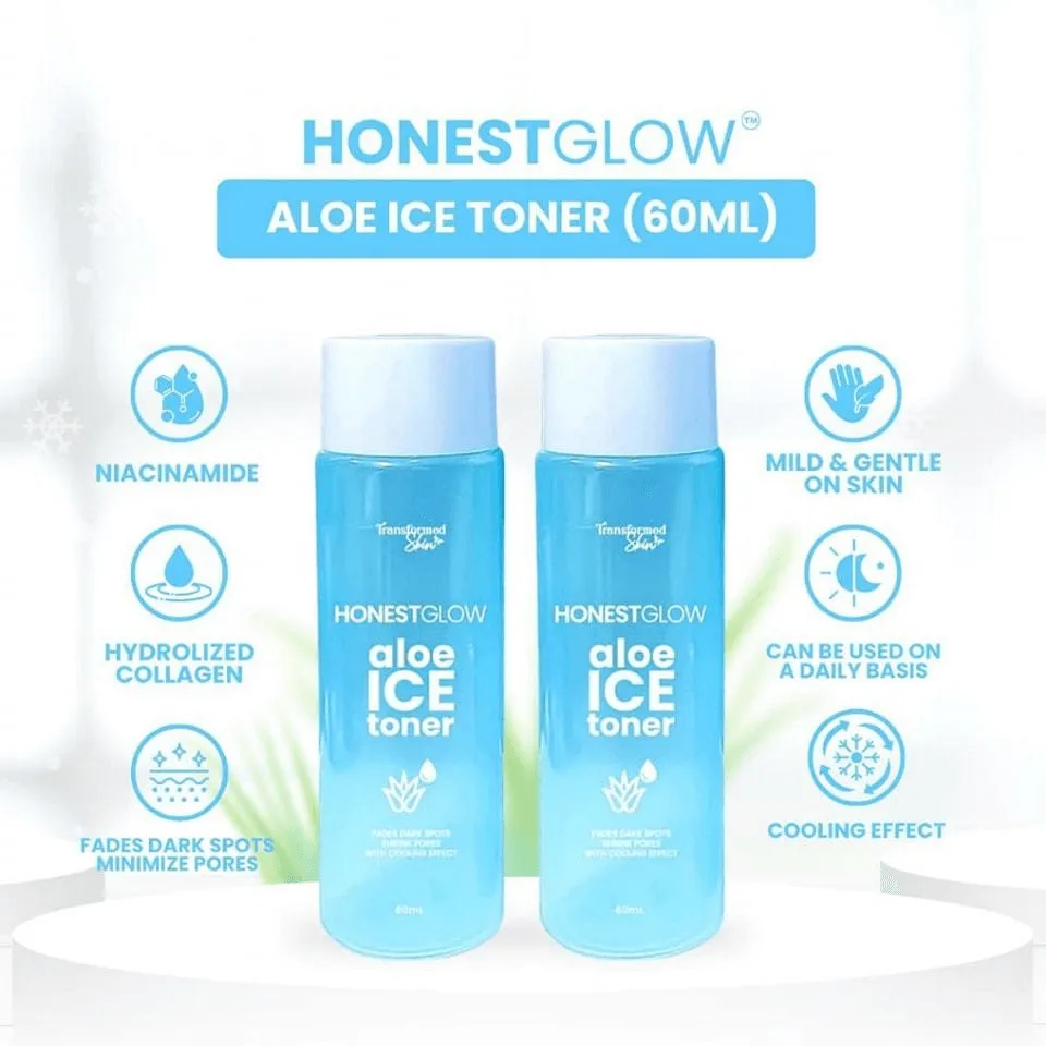 Transformed Skin Honest Glow Aloe Ice Toner - 60ml