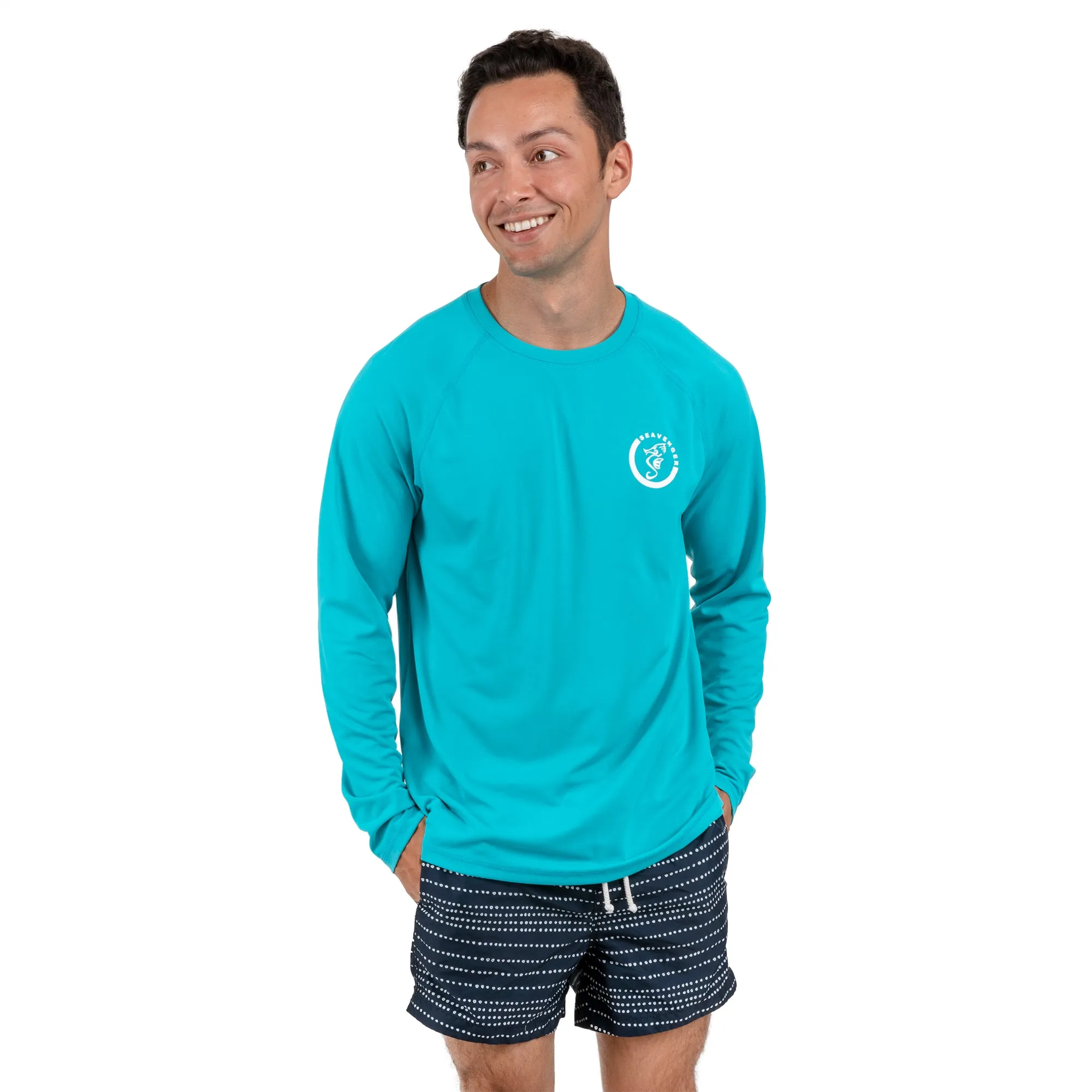 Trekker Unisex Rash Guard Long Sleeve Teal