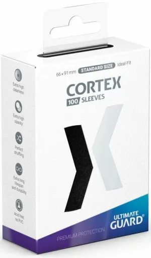 Ultimate Guard Cortex Sleeves Standard Size Black (100)
