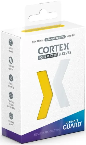 Ultimate Guard Cortex Sleeves Standard Size Matte Yellow (100)