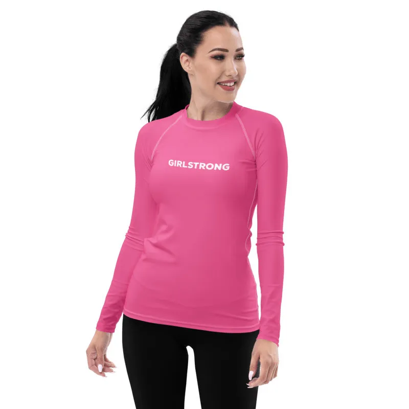 UPF 50 LONG SLEEVES RASH GUARD HOT PINK