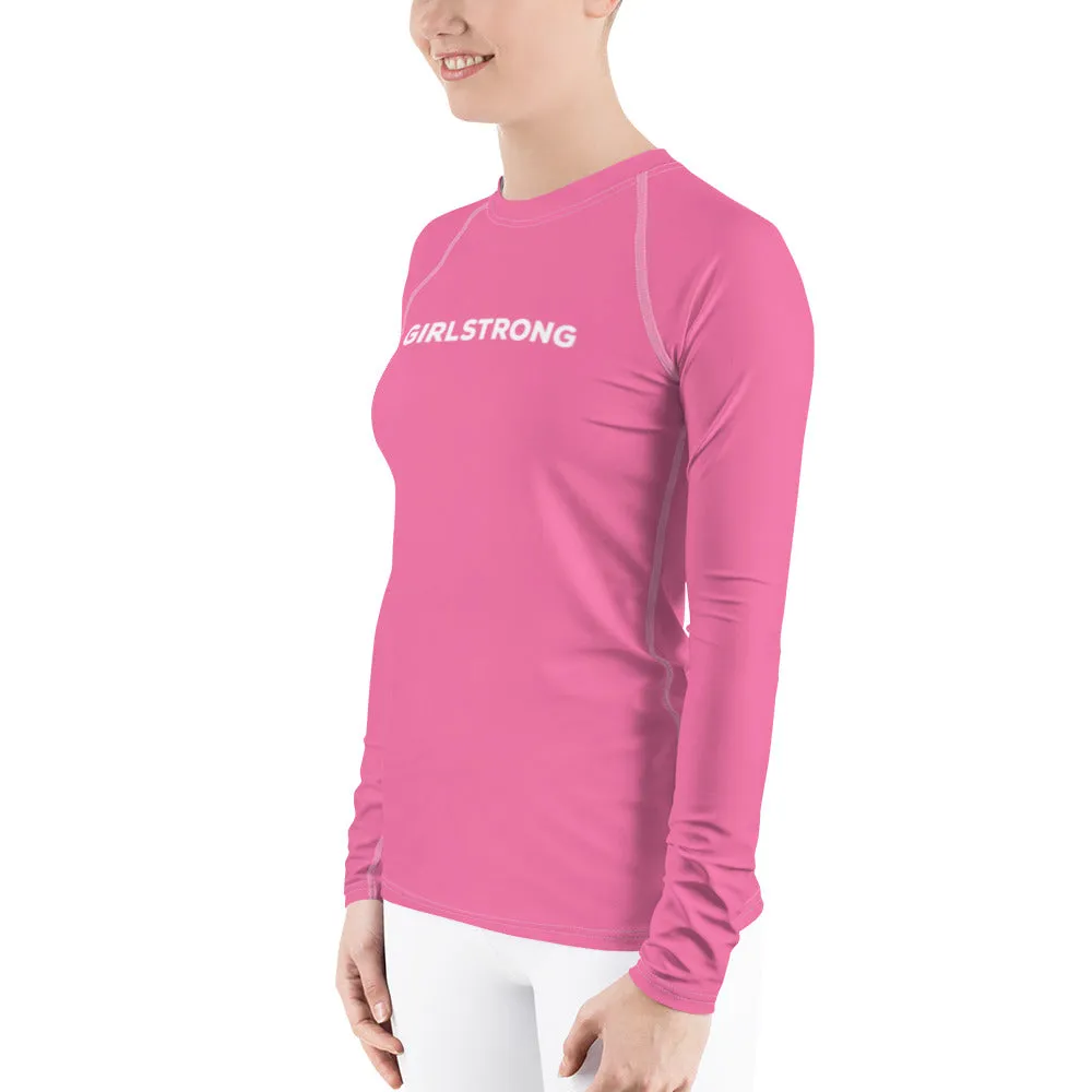 UPF 50 LONG SLEEVES RASH GUARD HOT PINK