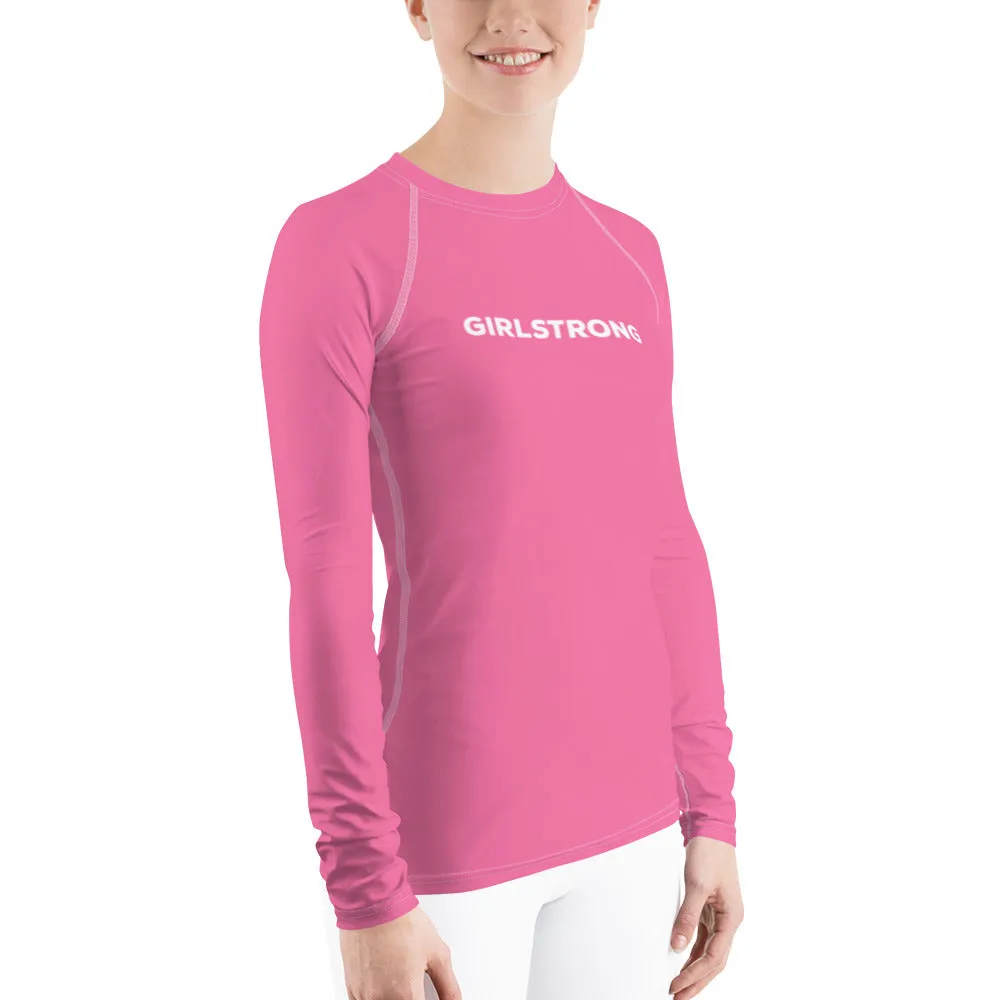 UPF 50 LONG SLEEVES RASH GUARD HOT PINK