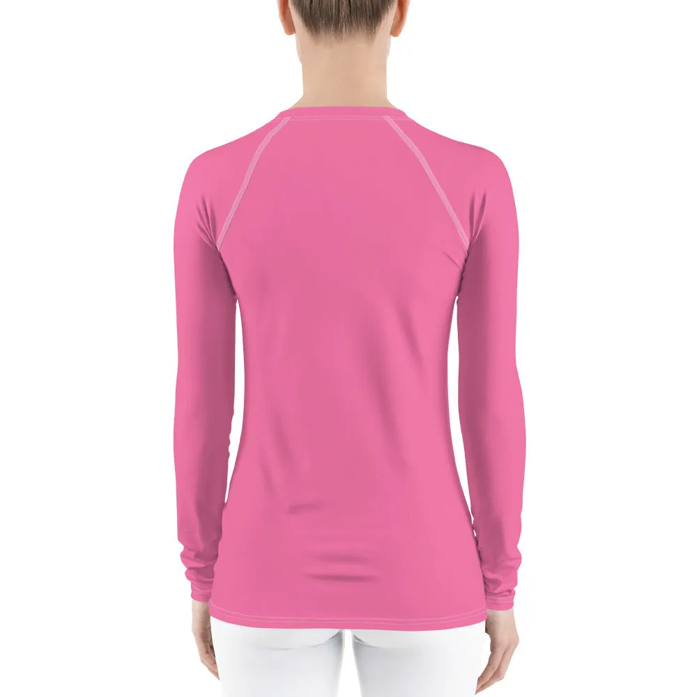 UPF 50 LONG SLEEVES RASH GUARD HOT PINK